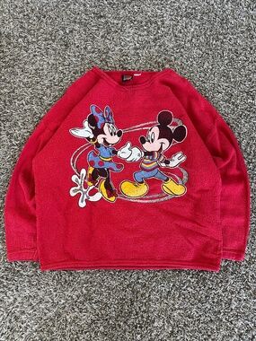Vintage Disney Mickey & Minnie Mouse Pullover